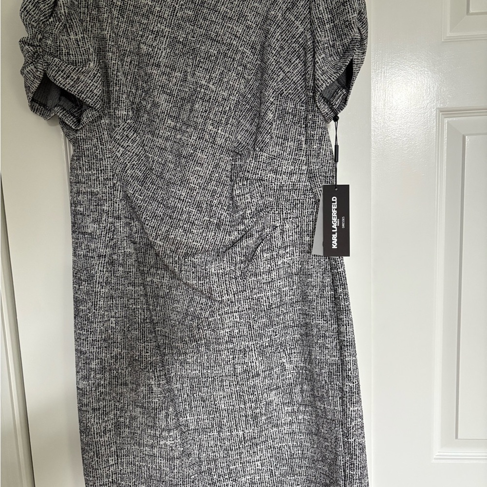 Karl Lagerfeld Monochrome Short Sleeve Dress